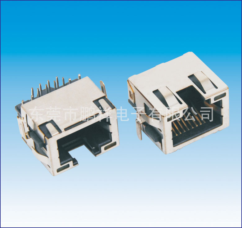RJ45系列，沉板式RJ45 帶燈