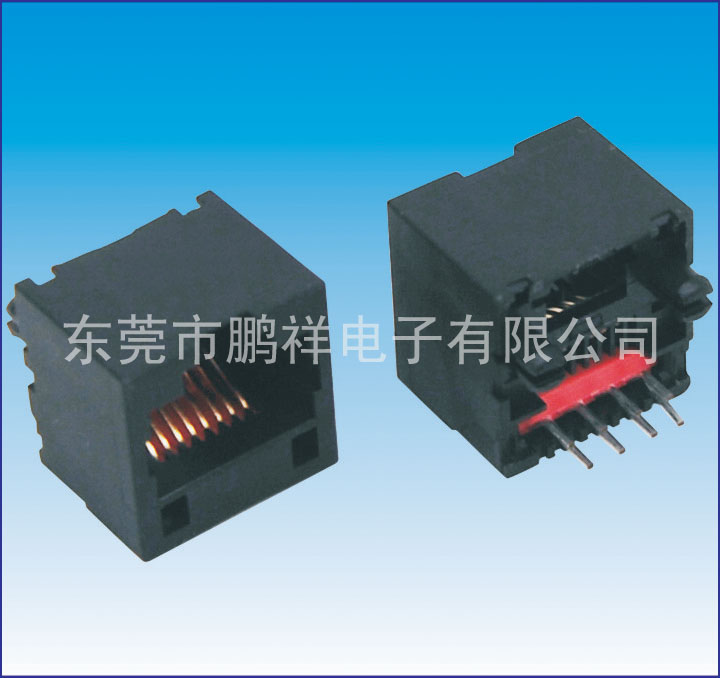 RJ45系列，180度 全塑 扁針