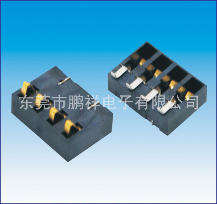 CP75系列，2.5mm彈片電池連接器